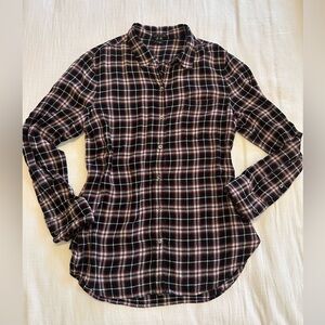 Theory Wool Button Up Shirt